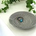 Large Grey Ring Dish - Vanity Tray, Boho Trinket Holder. Handmade ceramic dish for holding jewelry or tiny treasures!