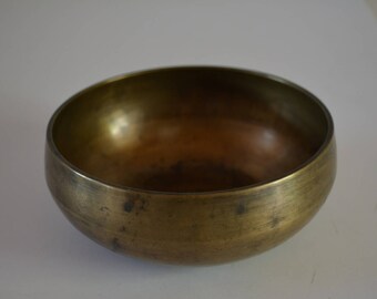 Bronze kensui bowl, vintage Japanese tea ceremony item, early Showa period