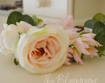 Puppy Collar / Rose dog collar / Dog wedding attire / Fur baby / Flower collar / Floral fur baby / Dog accessories / Dog of honor