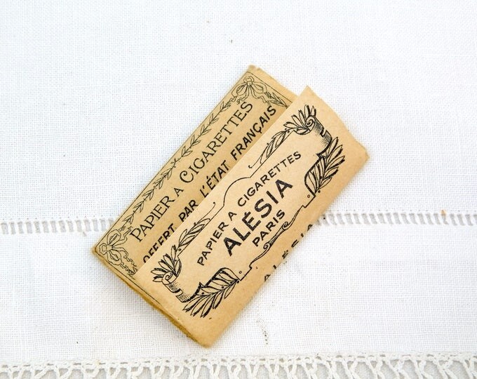 Antique WW1 Complete Booklet of Cigarette Papers Issued to the French Army Made by Alesia Paris, Collectible Great War Militaria 1914 Antique WW1 Complete Booklet of Cigarette Papers Issued to the French Army Made by Alesia Paris, Collectible Great War Militaria 1914