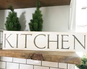 Wooden kitchen sign | Etsy