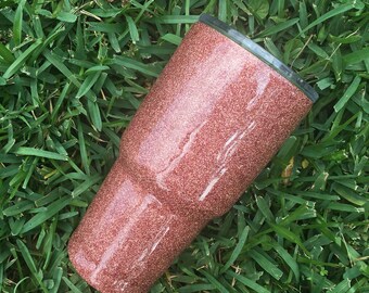Glitter Yeti / Rose Gold glitter Yeti / Rose gold glitter / Rose Gold / Glitter RTIC / Glitter Ozark / 30 oz / 20 oz / Glitter dipped