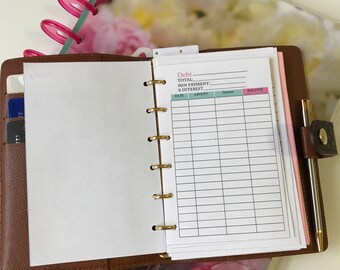 LV PM agenda debt tracker insert PRINTABLE