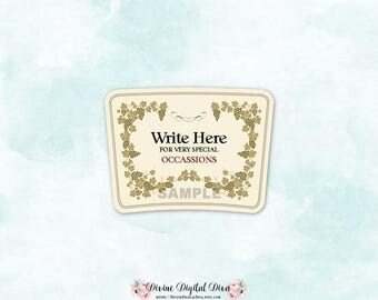 Hennessy Label Template - FREE DOWNLOAD