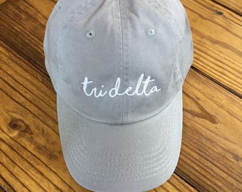 Tri Delta Script Cap