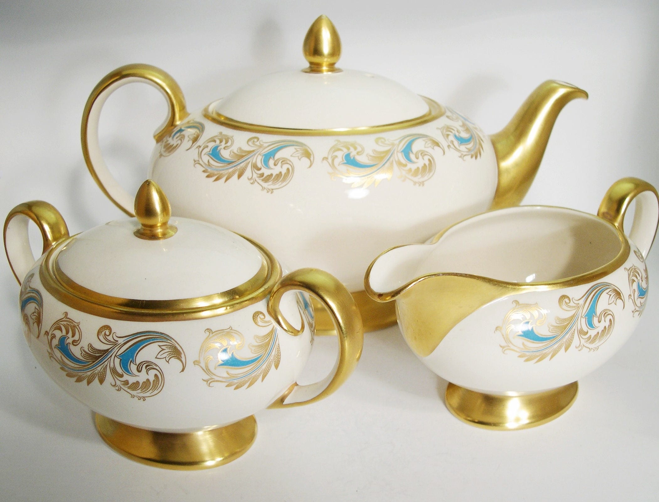 Antique Sadler Teapot set Vintage Teapot with Creamer and