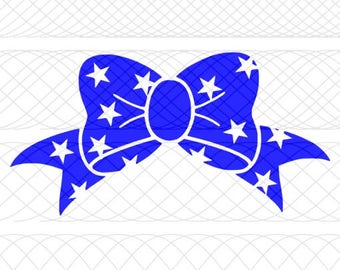 Star Bow SVG, PNG, and STUDIO3 Cut Files for Silhouette Cameo/Portrait and Cricut Explore DIY Craft Cutters