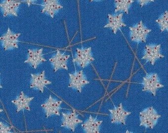Quilting Treasures - Wizard of Oz Quilt Fabric - Star Wand on Blue Background - By the Yard