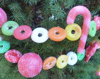 Candy Cane Garland | Etsy