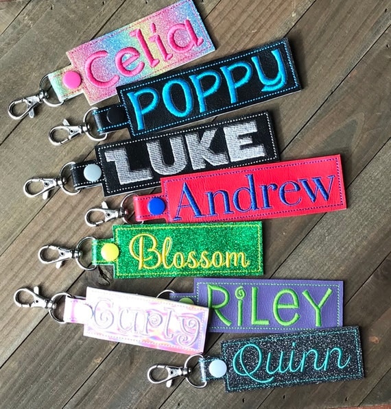 Personalized Name Tag Personalized Name Keychain