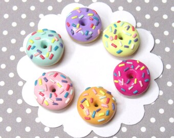 Donut Earrings, Cute Earrings, Hypoallergenic, Stud Earrings, Nylon Posts, Food Earrings, Dangle Earrings, Miniature Food, Donut Studs