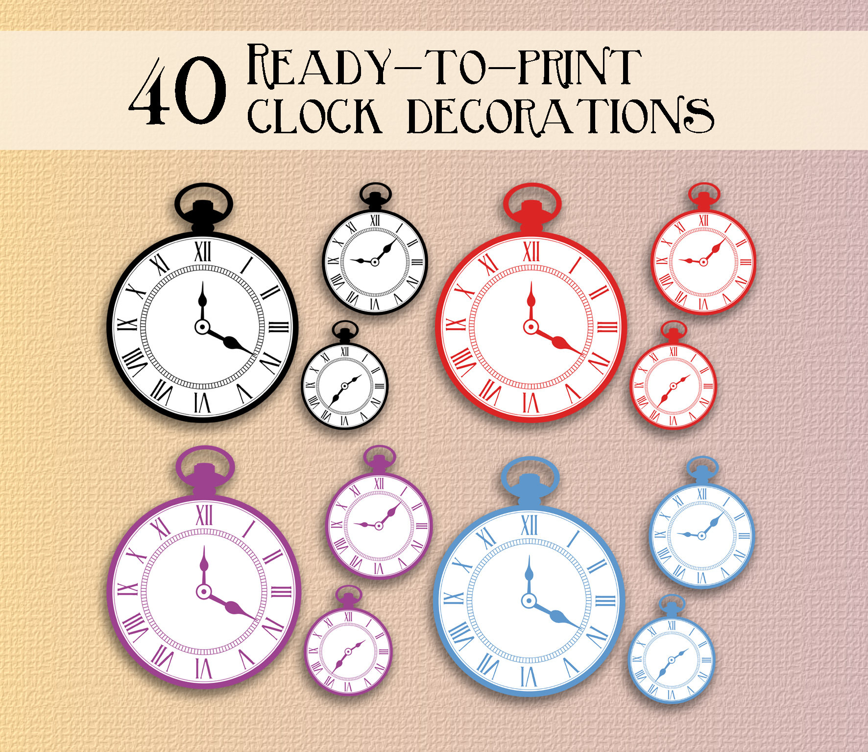 Alice in wonderland clock party printables alice in wonderland