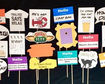Friends TV Show themed Photo Booth Props