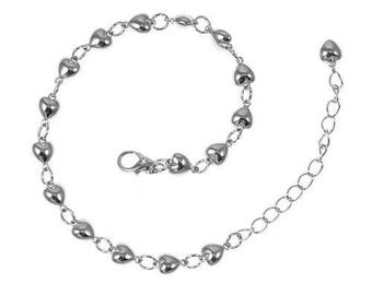 HEART DOOR CHARM BRACELET SILVER