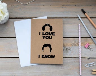 I LOVE YOU, I KNOW - Card for Boyfriend - Card for Husband - Valentines Card