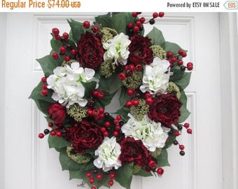 ON SALE NOW Elegant Christmas Decor Wreath...Holiday Door Wreath...Winter Holiday Decor...Interior Decor Wall Wreath....Christmas Gift Idea