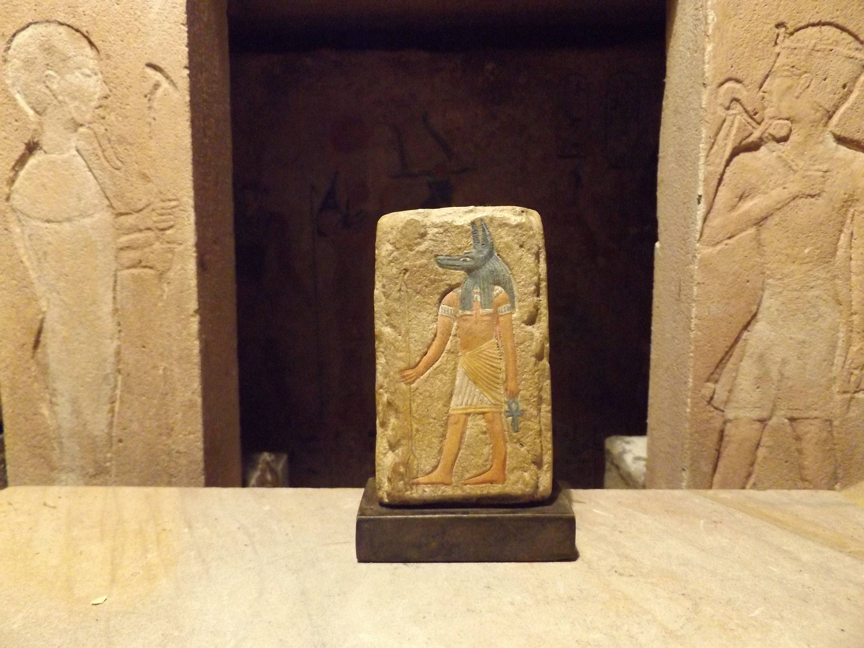 Egyptian Art Anubis A Relief Sculpture Of The Ancient Mummification God