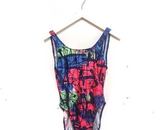 Scoop back One piece pdf sewing pattern Swim suit Women size