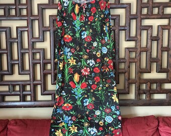 Vintage Floral Bohemian Maxi Dress