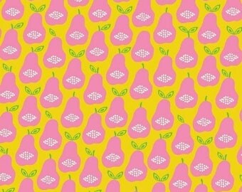 Hand Picked - Pears Yellow - Carolyn Gavin of Ecojot - Windham (43114-6) - Organic Cotton