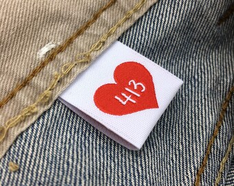 100 Customized Woven Labels, Custom Clothing Woven Labels, Custom clothing label, Custom Crochet Labels