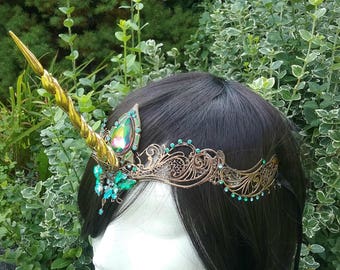 Unicorn circlet, unicorn horn, unicorn headpiece, unicorn costume, unicorn horn circlet
