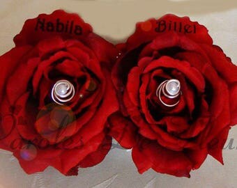 Ring holder pink red artificial customize