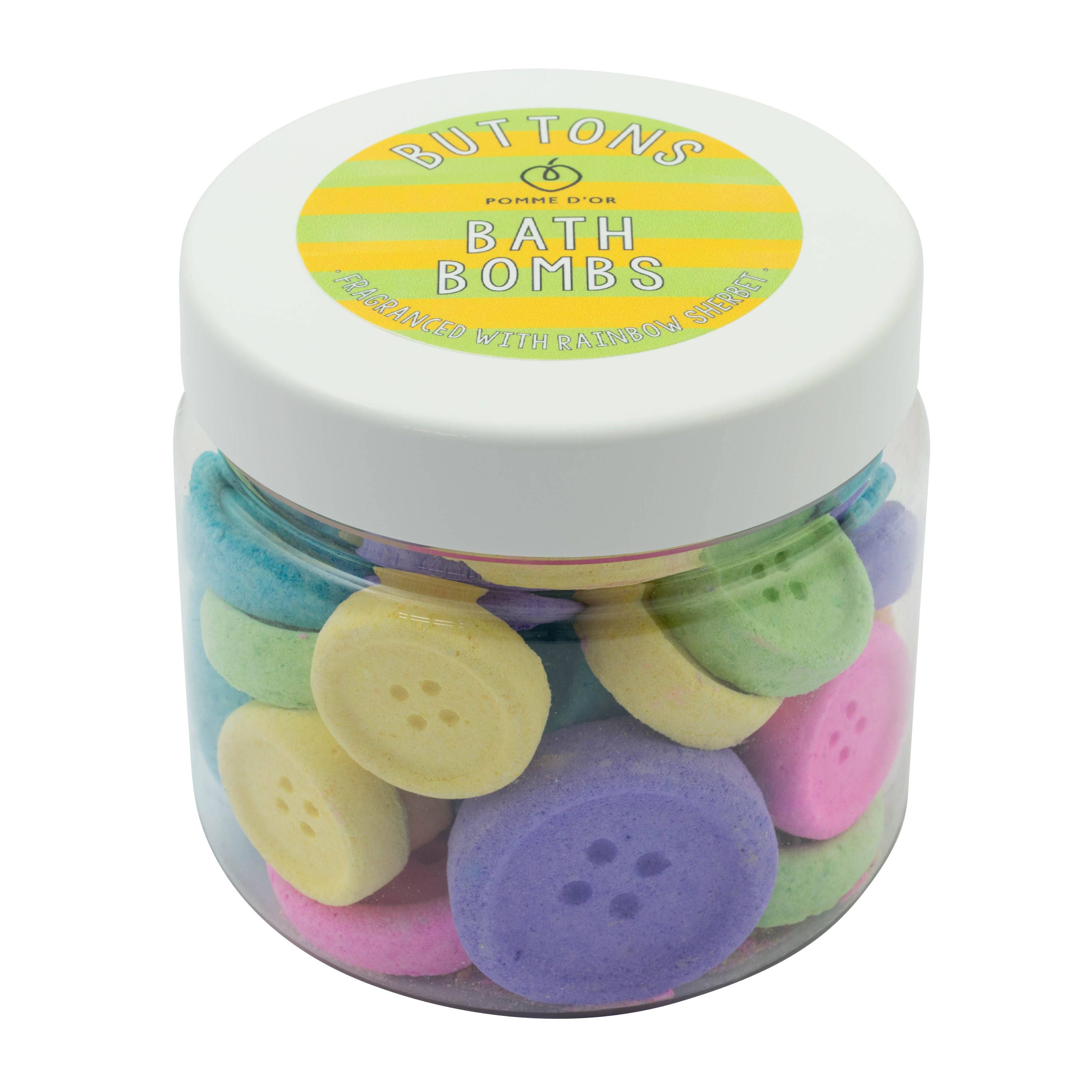 Button Bath Bombs kind to sensitive skin