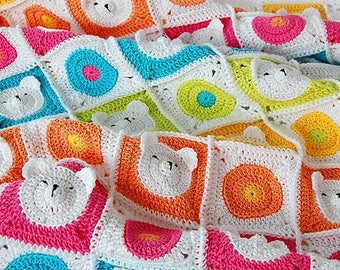 Teddy Bear Crochet Baby Blanket Pattern /Teddy bear blanket/Baby Blanket Pattern /Blanket Pattern /Crochet PDF pattern /Baby Blanket/Crochet