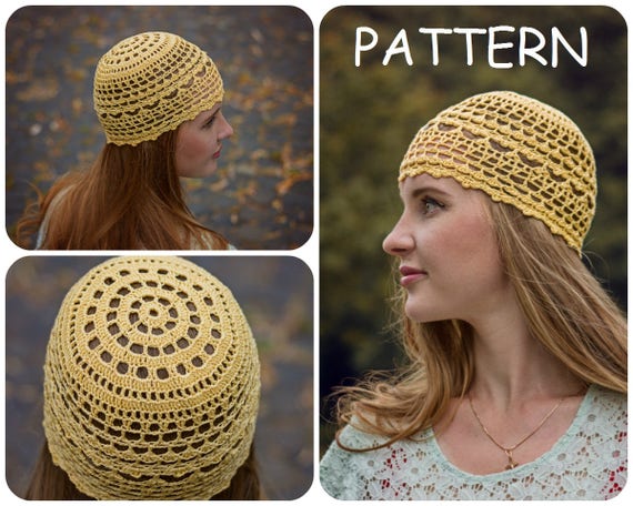 Summer Crochet Beanie Pattern DIY Crochet Hat For Women