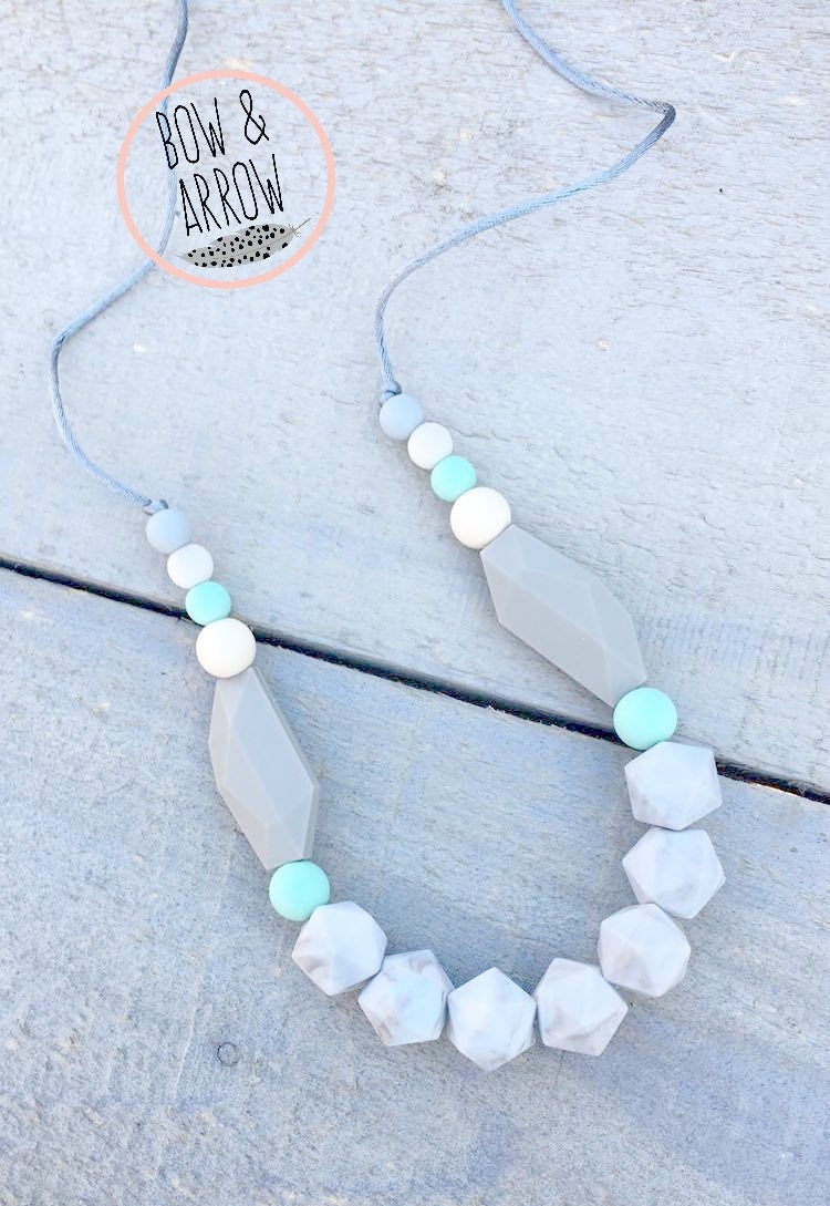 Teething Necklace/ Silicone Teething/ Silicone Beads/ DIY