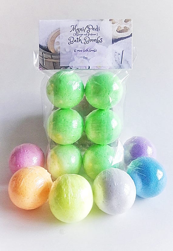 Manicure and pedicure bath bombs 6 bath bombs bath bomb 1