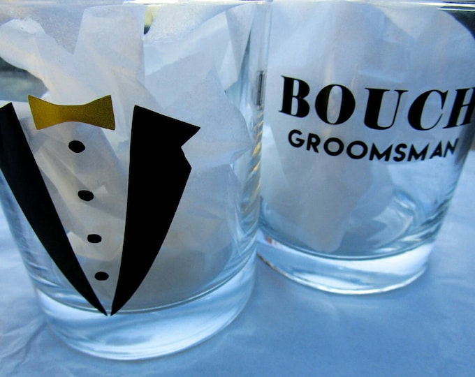 Personalized Whiskey Glass / Custom Rocks Glass / Personalized Glass / Groomsmen Gift / Groomsmen Glass / Best Man Gift / Personalized Gift
