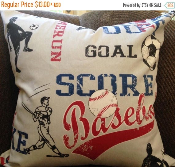 SALE Pillow cover Sports pillow cover Zipper Closure American