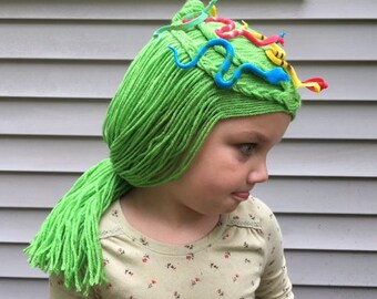 Medusa Wig, Medusa Costume, Kids Medusa, Toga Party, Party costume, Snake costume, Medusa hair, Unique costume, Costume Ideas, Fun costume