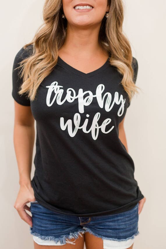 Trophy Wife Shirt Bachelorette Novelty Tank Top Bride to Be