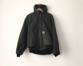 DISTRESSED CARHARTT JACKET // 90s // X-Large // Canvas Jacket // 90s Carhartt // Carhartt Jacket // 90s Carhartt // Carhartt Jacket // Faded
