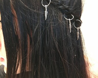 Beaded hair rings, braid accessories, hair hoop, rings for hair, jewelry for braid, rings beads jewelry, unique hair rings