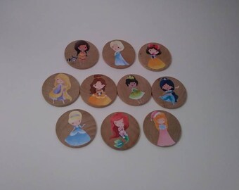 Story Starters, Story Stones, Speech therapy, Disney Princesses, Story Starters Kit,Montessori Language Materials, Preschool Learning Toy