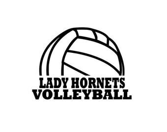 Hornets High School College Volleyball SVG File Cutting, DXF, EPS design, cutting files for Silhouette Studio and Cricut Design space