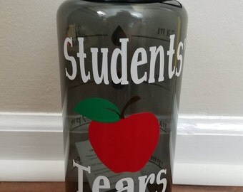 Teacher Water Bottle, Students Tears Bottle, Wide Mouth Water Bottle, Water Bottle, Water Tracker, Water Intake Tracker, Mother's Day Gift