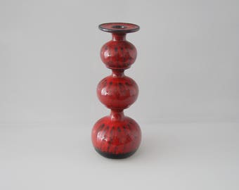 Fantastic candle stick holder by Carstens, West German Pottery WGP, Design: Gerda Heuckeroth
