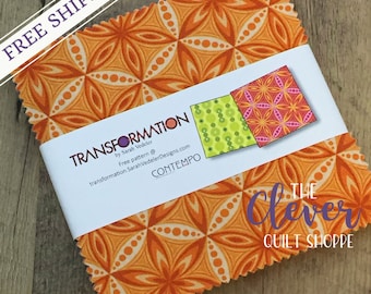 Transformation by Sarah Vedeler for Contempo / Benartex Charm Pack Precut Quilting Fabric - 5" Squares 42pcs