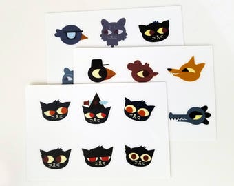 Night in the Woods Mae, Gregg, Bea, Angus & more! Sticker Sheets 4x6"