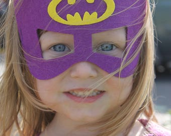 Lego Batgirl cape and mask, purple batgirl, lego batman movie, girls superhero cape, gifts for girls, girls dress up, batgirl birthday party