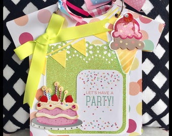 Birthday Mini Album Scrapbook, Birthday Mini Album, Birthday Scrapbook, Birthday Photo Album, Birthday Brag Book, Birthday Album, Mini Album