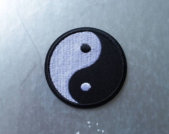 1pc Yin Yang Iron on patch Sew on patch embroidery embroidered patch DIY