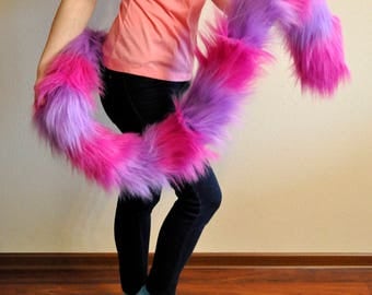 Handmade Cheshire Cat Tail. Furry. Fursuit Tail