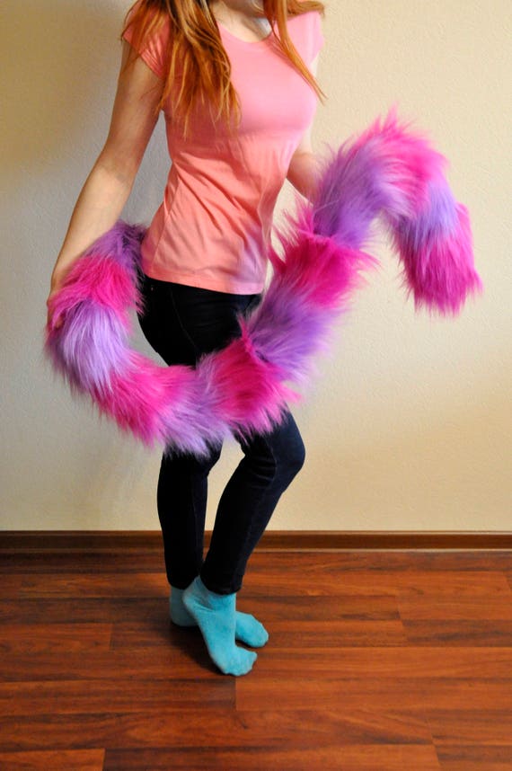 Handmade Cheshire Cat Tail. Furry. Fursuit Tail