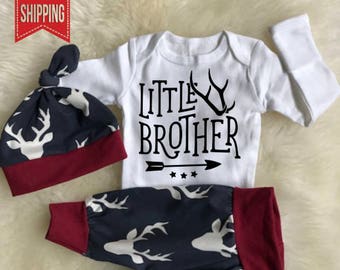 Baby Boy Coming Home Outfit, newborn boy coming home outfit, newborn boy, little brother, woodland